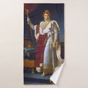 Portrait of Napoleon Bonaparte, Francois Gérard Bath Towel