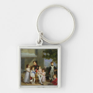 Portrait of Napoleon Bonaparte  with his Nephews Keychain