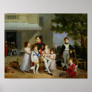 Portrait of Napoleon Bonaparte  with his Nephews Poster