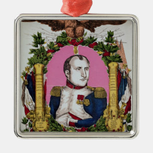 Portrait of Napoleon I  in  Battle of Metal Ornament