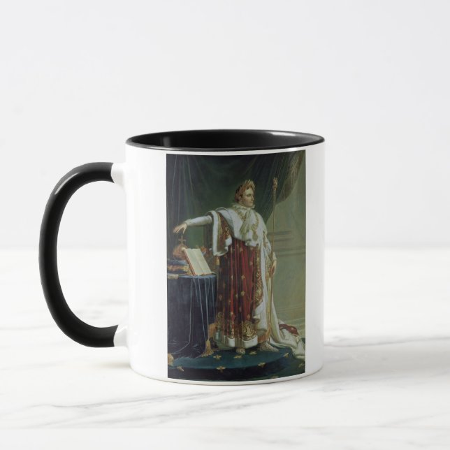 Portrait of Napoleon I in his Coronation Robes, 18 Mug (Left)