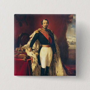 Portrait of Napoleon III Emperor of France 2 Inch Square Button