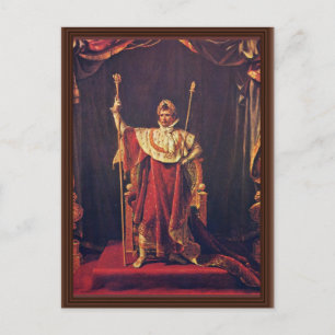 Portrait Of Napoleon In Imperial Robes By David Ja Postcard