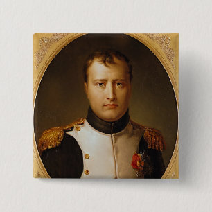 Portrait of Napoleon  in Uniform 2 Inch Square Button