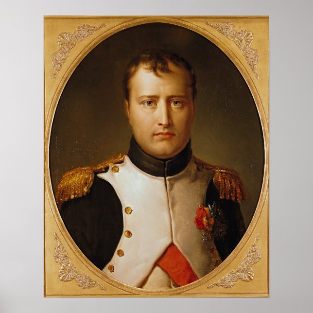 Portrait of Napoleon  in Uniform Poster (Front)