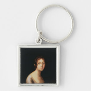 Portrait of Natalia Goncharova, 1820s Keychain