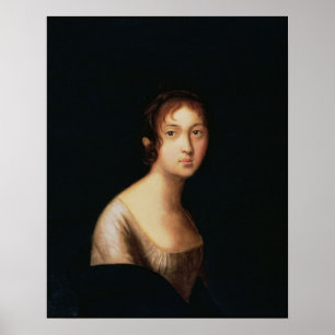 Portrait of Natalia Goncharova, 1820s Poster