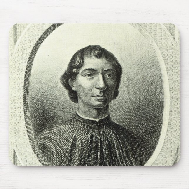 Portrait of Niccolo Machiavelli Mouse Pad (Front)