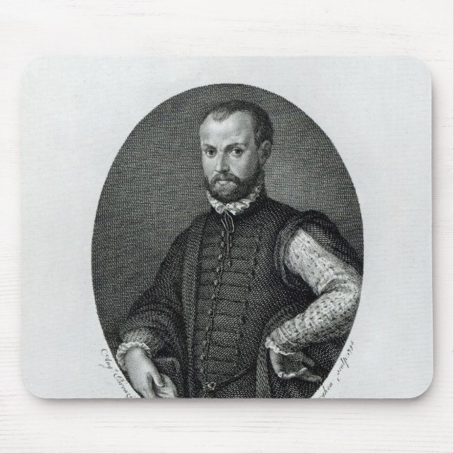 Portrait of Niccolo Machiavelli Mouse Pad (Front)