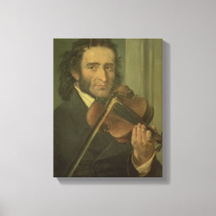 Portrait of Niccolo Paganini Canvas Print