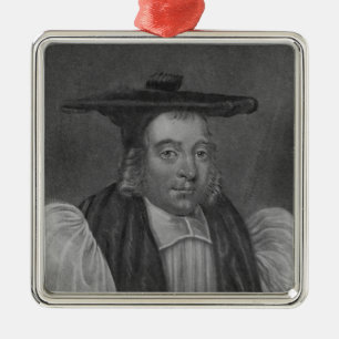 Portrait of Nicholas Monck Metal Ornament