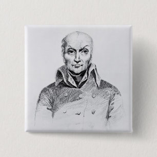 Portrait of Nicolas Appert 2 Inch Square Button