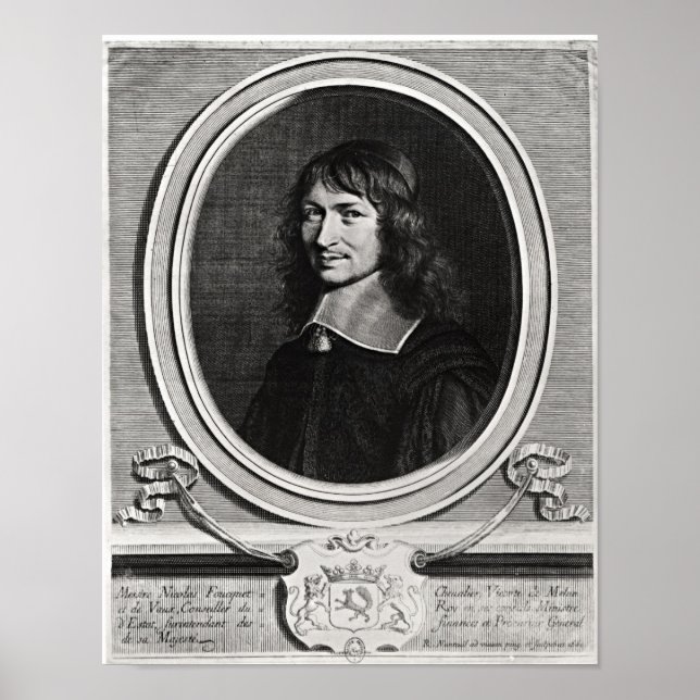 Portrait of Nicolas Fouquet  1662 Poster (Front)
