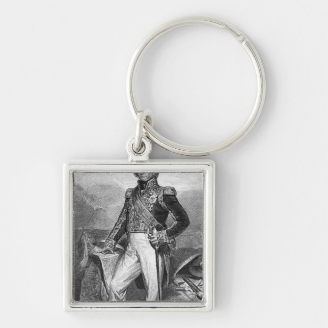 Portrait of Nicolas Jean-de-Dieu Keychain (Front)