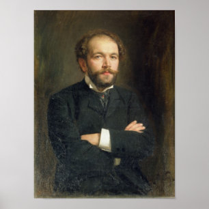Portrait of Nikolai Karlovich Medtner  1906 Poster