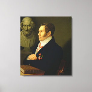 Portrait of Nikolay Gnedich, 1839 Canvas Print