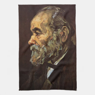 Portrait of Old Man with Beard by Vincent van Gogh Kitchen Towel