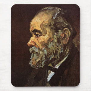 Portrait of Old Man with Beard by Vincent van Gogh Mouse Pad