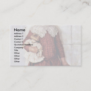 Portrait Of Olga Surikova Vasilyevna The Artist'S Business Card