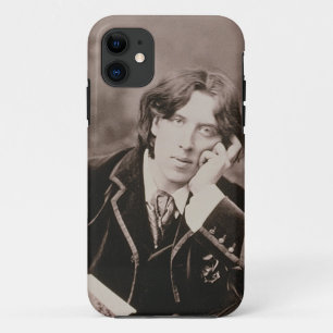 Portrait of Oscar Wilde (1854-1900), 1882 (b/w pho iPhone 11 Case