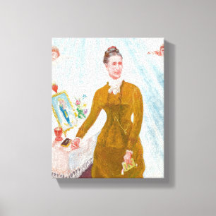 Portrait of Our Nurse, Margaret Burgess, 1929 Canvas Print