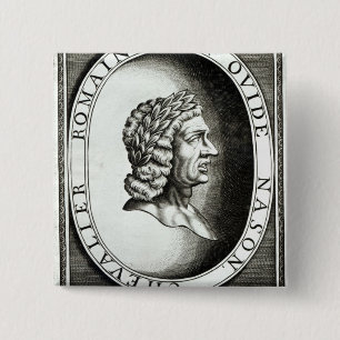 Portrait of Ovid 2 Inch Square Button