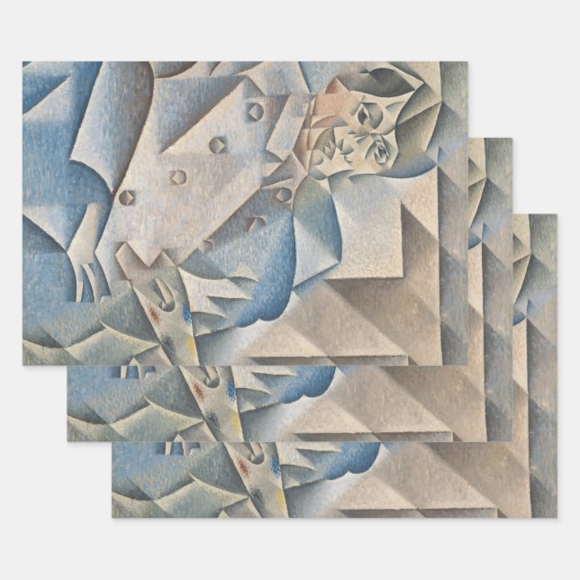 Portrait of Pablo Picasso by Juan Gris Wrapping Paper Sheet (Set)