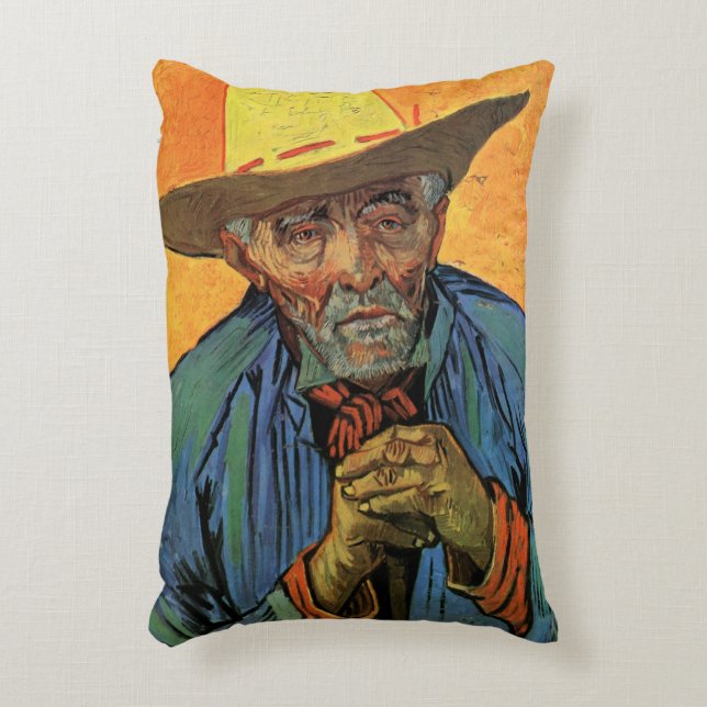Portrait of Patience Escalier by Vincent van Gogh Accent Pillow (Front(Vertical))