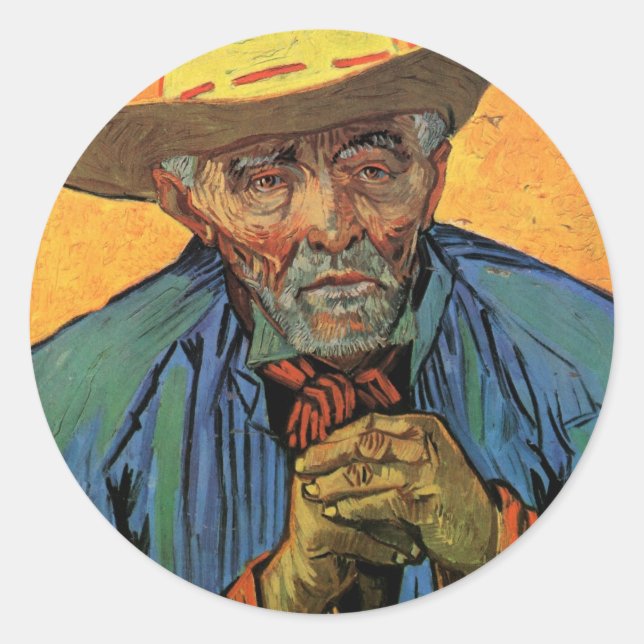 Portrait of Patience Escalier by Vincent van Gogh Classic Round Sticker (Front)