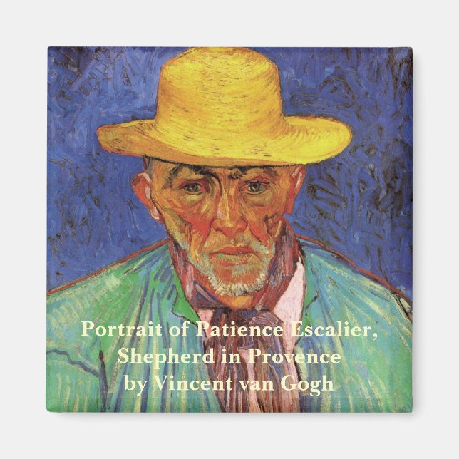 Portrait of Patience Escalier by Vincent van Gogh Magnet (Front)