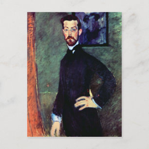 Portrait of Paul Alexanders by Modigliani Postcard