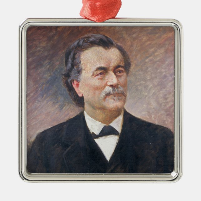 Portrait of Paul Bert Metal Ornament (Front)