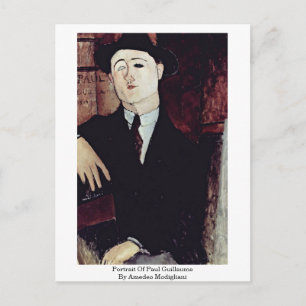 Portrait Of Paul Guillaume By Amedeo Modigliani Postcard