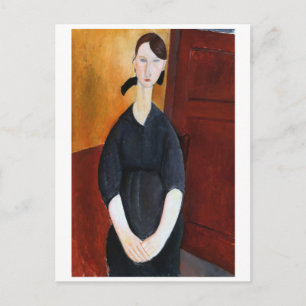 Portrait of Paulette Jourdain, Modigliani Postcard