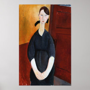 Portrait of Paulette Jourdain, Modigliani Poster