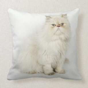 Portrait of Persian cat Throw Pillow