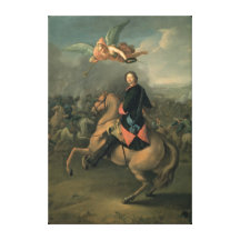 Portrait of Peter the Great against a Canvas Print
