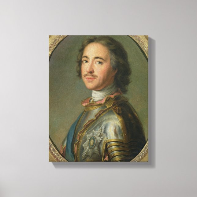 Portrait of Peter the Great Canvas Print (Front)