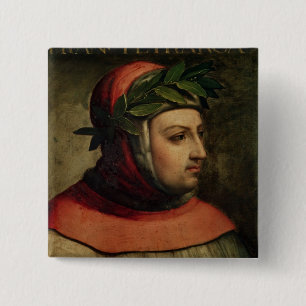 Portrait of Petrarch 2 Inch Square Button