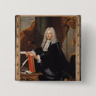 Portrait of Philibert Orry 2 Inch Square Button