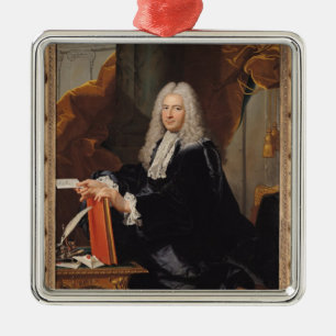 Portrait of Philibert Orry Metal Ornament