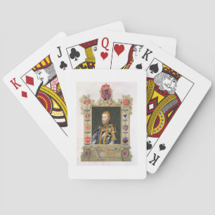 Portrait of Philip II King of Spain (1527-98) from Playing Cards