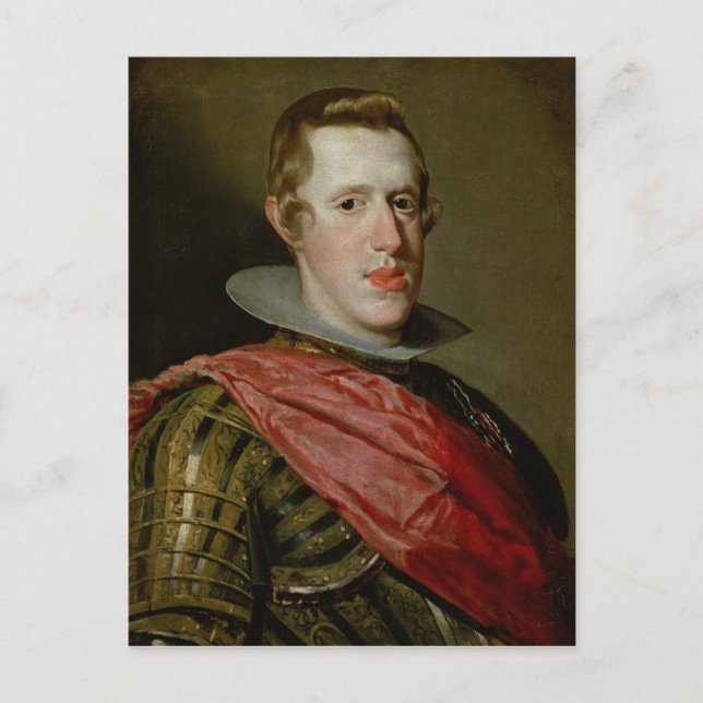 Portrait of Philip IV  in Armour, 1628 Postcard (Front)