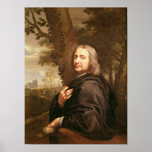 Portrait of Philippe de Champaigne, 1668 Poster