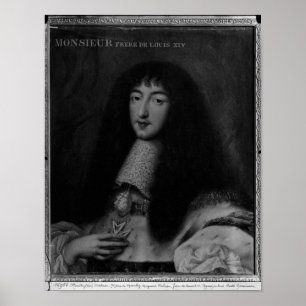 Portrait of Philippe Duc d'Orleans Poster