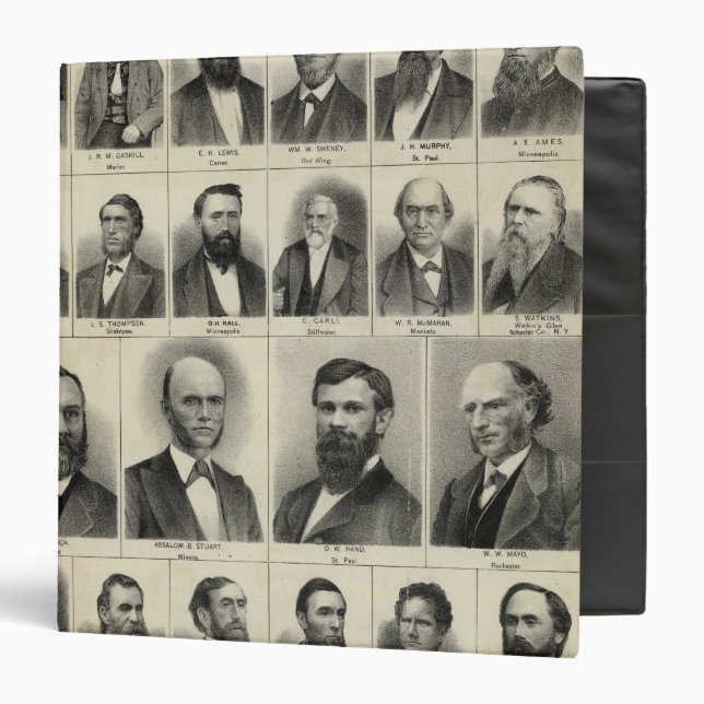 Portrait of Physicians Waste and Gaskill Binder (Front/Inside)
