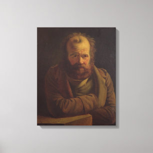 Portrait of Pierre Joseph Proudhon Canvas Print