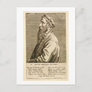 Portrait of Pieter Brueghel the Elder (c.1527/8-69 Postcard