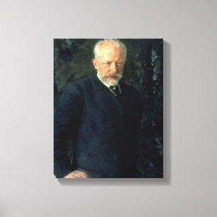 Portrait of Piotr Ilyich Tchaikovsky Canvas Print