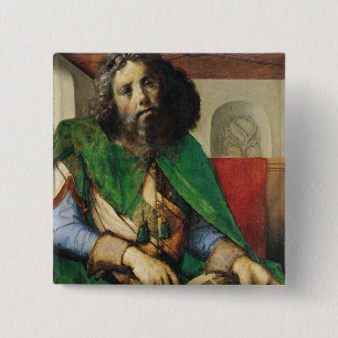 Portrait of Plato c.1475 2 Inch Square Button
